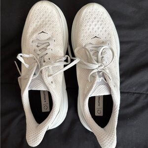 Grey HOKA Clifton 9 Running Shoes